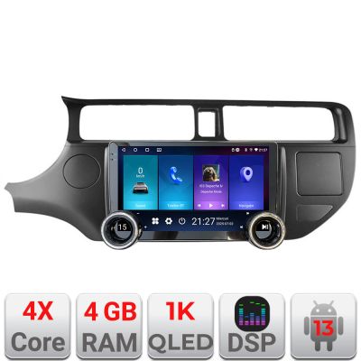 Navigatie Kia Rio 2012- Kit-204 Edotec  4+64 10.5 inch Incell 1K android Wifi 5Ghz gps internet