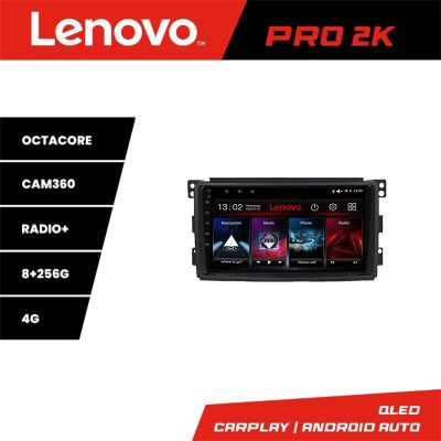 Navigatie Smart 2005-2010 Lenovo Kit-SMART05 8 core QLED 2K 8+256 360 Android Waze USB Navigatie Internet Youtube Radio