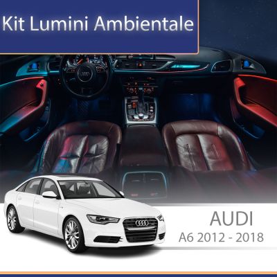 Lumini Ambientale NIGHTVIBE Audi A6 RS6 C7 2012-2018 boabe de lemn set complet control telefon sau sistem original