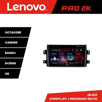 Navigatie Suzuki SX4 2006-2013 Lenovo Kit-124 8 core QLED 2K 8+256 360 Android Waze USB Navigatie Internet Youtube Radio