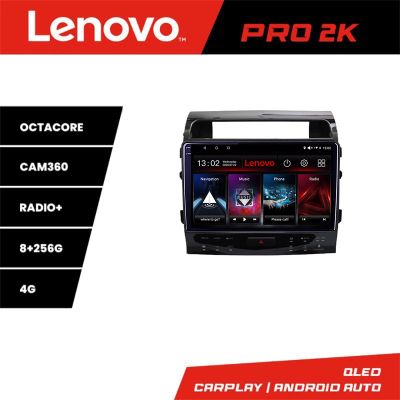 Navigatie Toyota Landcruiser J150 2010-2018 Lenovo 8 core QLED 2K 8+256 360 Android Waze USB Navigatie Internet Youtube Radio