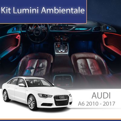 Lumini Ambientale NIGHTVIBE dedicate Audi A6 C7 2010-2017 capace difuzoare iluminate control telefon sau sistem original
