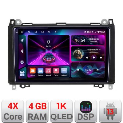 Navigatie Mercedes VW A-068  4+64 InCell Display 1K Android Waze USB Navigatie Internet Youtube Radio