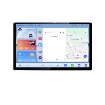 Navigatie dedicata Dacia Duster dupa 2019 N-199 Edonav ecran 13" 1K 4+64 Android Waze USB Navigatie 4G 360 Toslink Youtube Rad