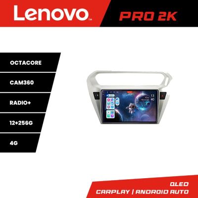 Navigatie Peugeot 301 Citroen C-Elisee Lenovo Kit-301 8 core QLED 2K 12+256 360 Android Waze USB Navigatie Internet Youtube Radio v1