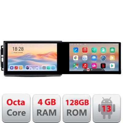 Navigatie CHRYSLER Jeep Manual Kit-202 Edotec 2 ecrane  8 core 4+128 21.6 inch Incell android Wifi 5Ghz gps internet  C v2