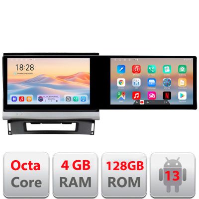 Navigatie Opel Astra J Kit-072 Edotec 2 ecrane  8 core 4+128 21.6 inch Incell android Wifi 5Ghz gps internet