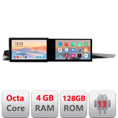 Navigatie Renault Laguna 3 Edotec 2 ecrane  8 core 4+128 21.6 inch Incell android Wifi 5Ghz gps internet