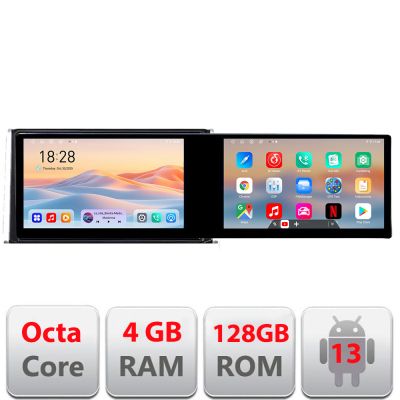 Navigatie Toyota Auris dupa 2017 Kit-Auris Edotec 2 ecrane  8 core 4+128 21.6 inch Incell android Wifi 5Ghz gps internet