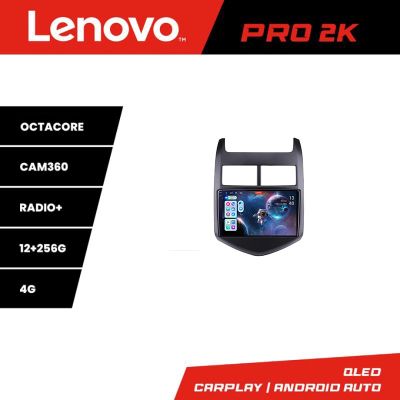Navigatie Chevrolet Aveo 2010-2013 Lenovo Kit-AVEO10 8 core QLED 2K 12+256 360 Android Waze USB Navigatie Internet Youtube Radio
