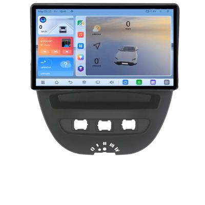 Navigatie Citroen C1 Peugeot 107 Toyota Aygo 2005-2014 Android ecran Qled 2K Octa core 4+32 KIT-C1+EDT-E410V3