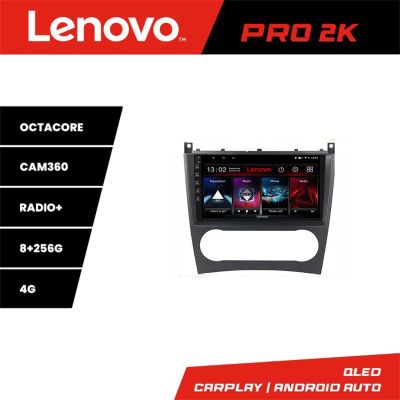 Navigatie Mercedes Clasa C W203 facelift Lenovo Kit-093 cu Android Radio Bluetooth Internet 8 core QLED 2K 8+256 360GB