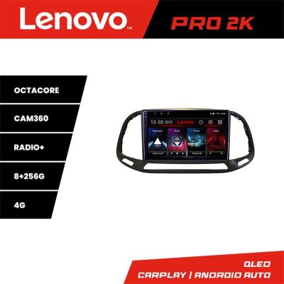 Navigatie Fiat Doblo 2015-2018 Lenovo Kit-DOBLO15 8 core QLED 2K 8+256 360 Android Waze USB Navigatie Internet Youtube Radio