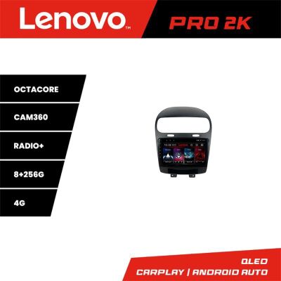 Navigatie Fiat Freemont Dodge Journey 2012-2019 Android radio gps internet 8 core QLED 2K 8+256 360 Lenovo