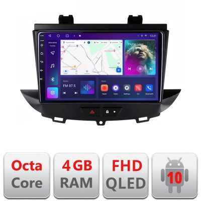 Navigatie Opel Grandland X Crossland X 2016-2020 dedicata Android QLED octa core 4+64 4G DSP FHD carplay android auto radio gps internet Android Kit-+EDT-E309v3