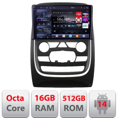 Navigatie Dodge Durango 2014-2020 Qled 2K Octa Core 16+512 LTE 4G DSP Wifi 5Ghz android auto carplay radio gps internet Kit-+EDT-E809-2K