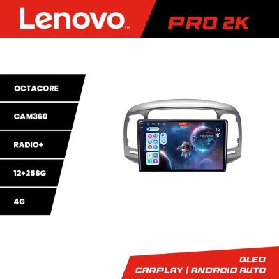 Navigatie Hyundai Accent 2006-2012 Lenovo Kit-ACCENT 8 core QLED 2K 12+256 360 Android Waze USB Navigatie Internet Youtube Radio