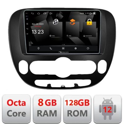 Navigatie Kia Soul 2014-2019 Android radio gps internet 8+128 carplay android auto