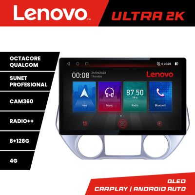 Navigatie Hyundai I20 2011-2014 manual si automat, Ecran 2K QLED 13",Octacore,8Gb RAM,128Gb Hdd,4G,360,DSP,Carplay,Bluetooth