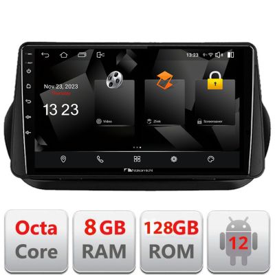 Navigatie Peugeot Bipper, Citroen Nemo, Fiat Qubo 2008-2017 Android radio gps internet 8+128 carplay android auto