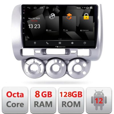 Navigatie Honda Fit Jazz 2004-2008 Android radio gps internet 8+128 carplay android auto