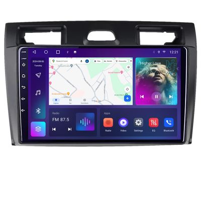 Navigatie Ford Fiesta MK5 2002-2008 Android radio gps internet 4+64 carplay android auto KIT-fiesta-mk5+EDT-E309v3