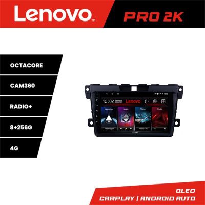 Navigatie Mazda CX-7 2009 Lenovo Kit-097 8 core QLED 2K 8+256 360 Android Waze USB Navigatie Internet Youtube Radio
