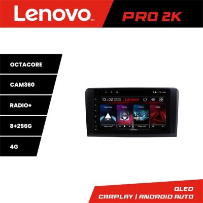 Navigatie Mercedes ML GL Lenovo Kit-213 8 core QLED 2K 8+256 360 Android Waze USB Navigatie Internet Youtube Radio