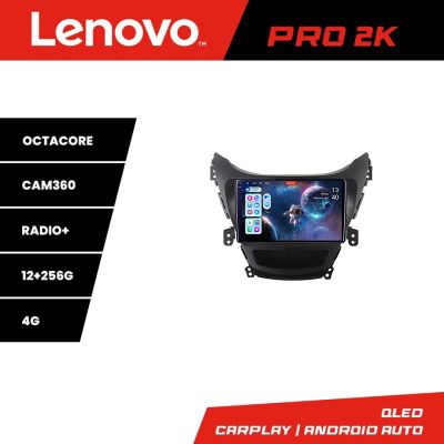 Navigatie Hyundai Elantra 2011-2013 Lenovo Kit-092 8 core QLED 2K 12+256 360 Android Waze USB Navigatie Internet Youtube Radio