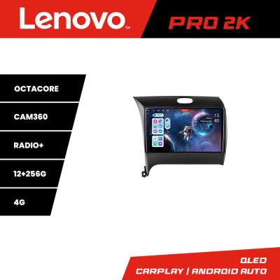 Navigatie Kia Cerato 2013-2017 Lenovo Kit-1562 8 core QLED 2K 12+256 360 Android Waze USB Navigatie Internet Youtube Radio