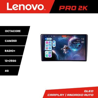 Navigatie universala 2din-1 8 core QLED 2K 12+256 360 Android Waze USB Navigatie Internet Youtube Radio Lenovo
