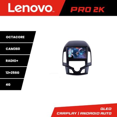 Navigatie Hyundai I30 2009-2012 clima automata Lenovo Kit-I30AUTOMATIC 8 core QLED 2K 12+256 360 Android Waze USB Navigatie Internet Youtube Rad