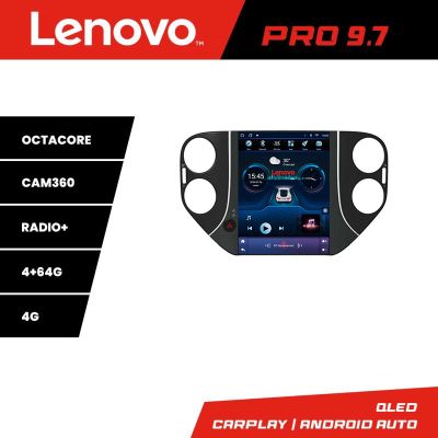 Navigatie VW Tiguan 2007-2012 tip tesla radio gps internet 8 Core 4+64 360 4G carplay android auto  kit-tesla-tiguan-10+EDT-