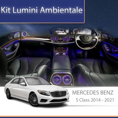 Lumini Ambientale NIGHTVIBE Mercedes W222-01+02 2014-2021 dedicat ventilaloare iluminate control telefon sau sistem original