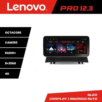 Navigatie Renault Megane 2 K-098 Lenovo PRO 8+256 12.3 inch qled android 4G DSP gps internet  8Core