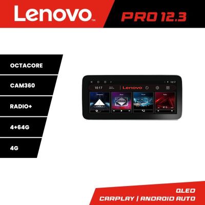 Navigatie Peugeot Bipper, CitroenNemo, Fiat Qubo 2008-2017 Lenovo PRO 4+64 12.3 inch qled android 4G DSP gps internet  Kit-bipper v2