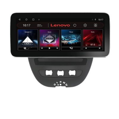 Navigatie Citroen C1 Peugeot 107 Toyota Aygo 2005-2014 Lenovo PRO 4+64 12.3 inch qled android 4G DSP gps internet  KIT-C1