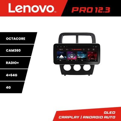 Navigatie Dodge Caliber 2010-2012 K-caliber Lenovo PRO 4+64 12.3 inch qled android 4G DSP gps internet S
