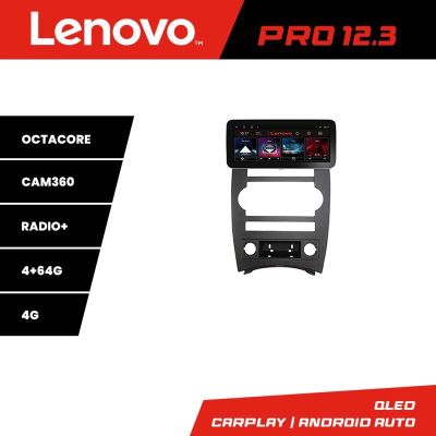 Navigatie Jeep Commander Lenovo PRO 4+64 12.3 inch qled android 4G DSP gps internet  Kit-commander