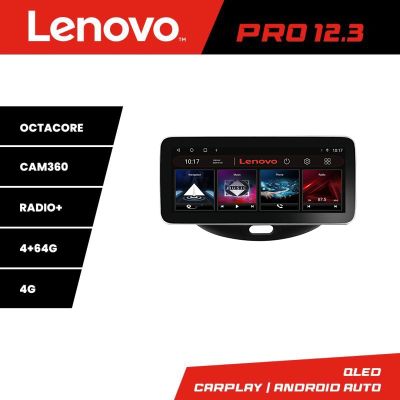 Navigatie Hyundai I10 2007-2013 Lenovo PRO 4+64 12.3 inch qled android 4G DSP gps internet  KIT-i10-2007