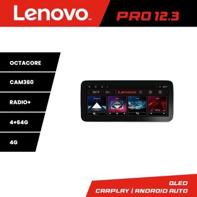 Navigatie Seat Ibiza 2017- K-IBZ Lenovo PRO 4+64 12.3 inch qled android 4G DSP gps internet  8Core