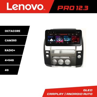 Navigatie dedicata Edonav Nissan Patfinder Navara Lenovo PRO 4+64 12.3 inch qled android 4G DSP gps internet  KIT-nav-oem
