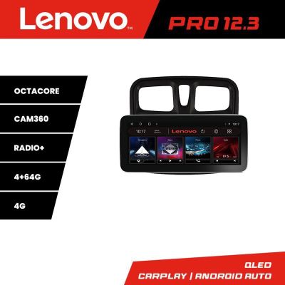 Navigatie Dacia Sandero 2012-2020 var B Lenovo PRO 4+64 12.3 inch qled android 4G DSP gps internet a