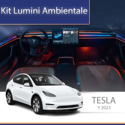 Lumini Ambientale NIGHTVIBE Tesla Model Y 2023 set complet control telefon
