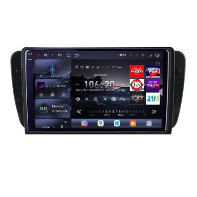 Navigatie Seat Ibiza 2008-2014 Edotec Kit-246 8 core QLED 2K 16+512GB 360 Android Waze USB Navigatie Internet Youtube Radio