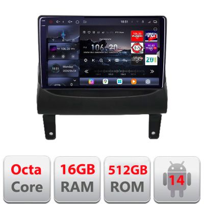 Navigatie Opel Meriva 2010-2017 Android radio gps internet 8 core QLED 2K 16+512GB 360 Edotec