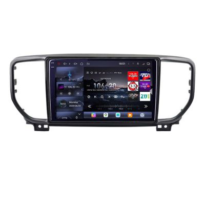 Navigatie Kia Sportage facelift 2019+ Edotec Kit-sportage-19 8 core QLED 2K 16+512GB 360 Android Waze USB Navigatie Internet Youtube Radio
