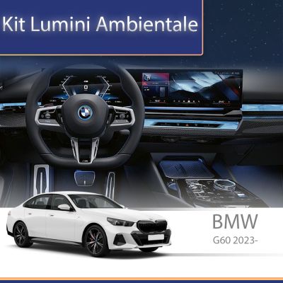 Lumini Ambientale NIGHTVIBE BMW G60 G61 G70 seria 5 7 M5 G90 iX i20 buton multimedia iluminat control telefon sau sistem original