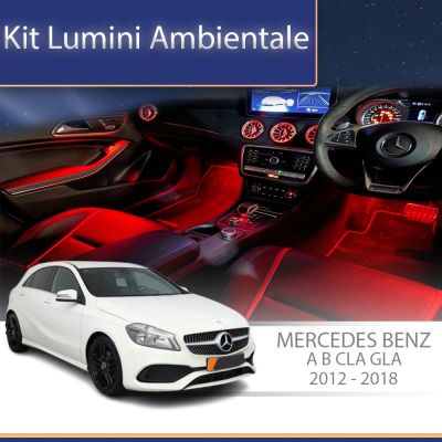 Lumini Ambientale NIGHTVIBE Mercedes Benz W176 COMBO set complet control telefon sau sistem original