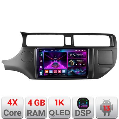 Navigatie Kia Rio 2011-2013 A-204  4+64 InCell Display 1K Android Waze USB Navigatie Internet Youtube Radio